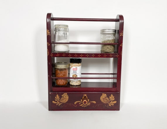 Painted spice rack new arrivals