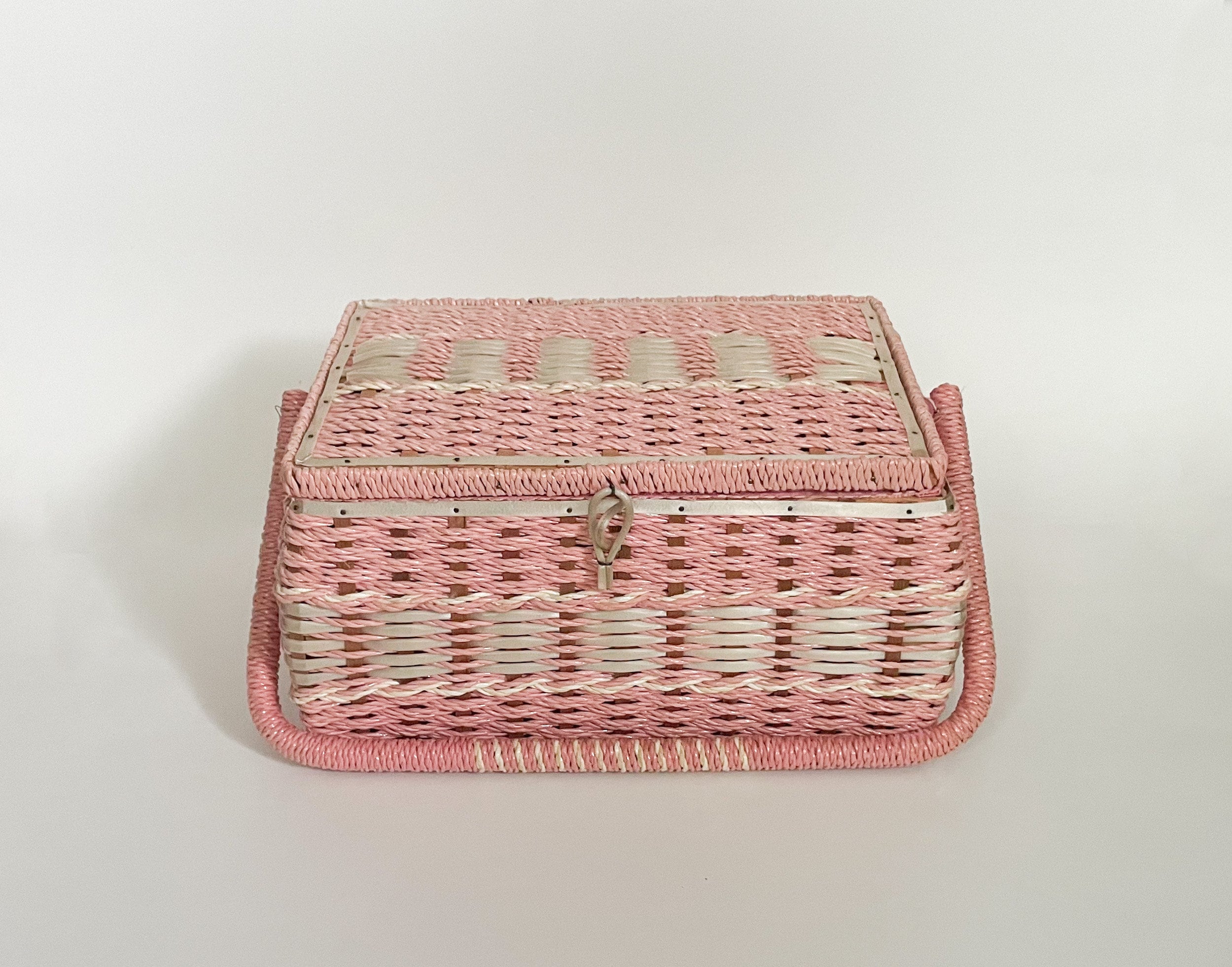 Fingerhut - Singer Sewing Basket Kit - Pink Notions