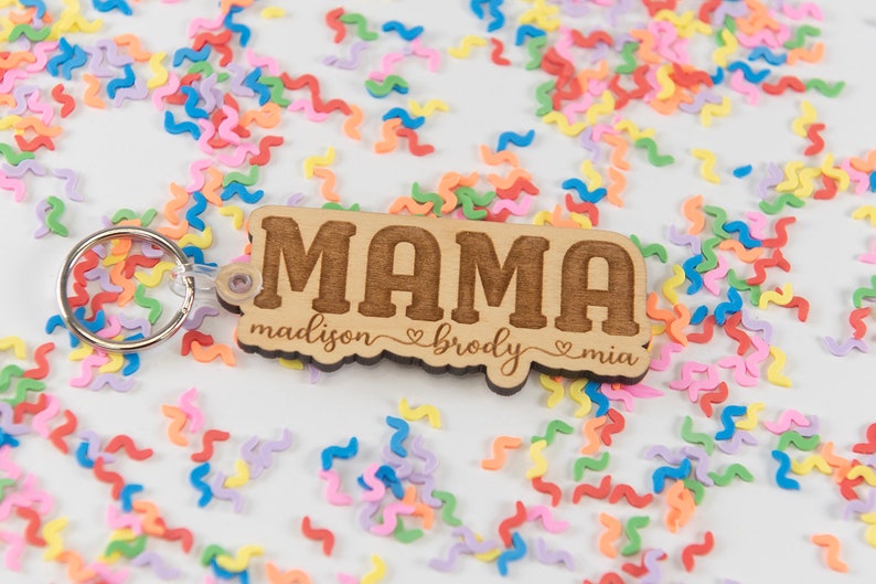 Mama keychain with kids name, customized mom keychain, mom keychain, Mothers Day gift, custom gift for mom, gifts for her gifts for mom image 4