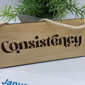 Word of the Year Wall Hanging | WoTY 2024 New Year&#39;s Resolution, One Little Word, My Word, Intentional Word, Personal Mantra