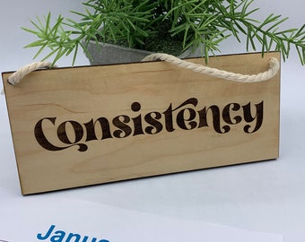 Word of the Year Wall Hanging | WoTY 2021 New Year's Resolution, One Little Word, My Word, Intentional Word, Personal Mantra