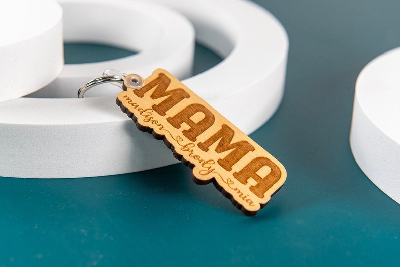 Mama keychain with kids name, customized mom keychain, mom keychain, Mothers Day gift, custom gift for mom, gifts for her gifts for mom image 1