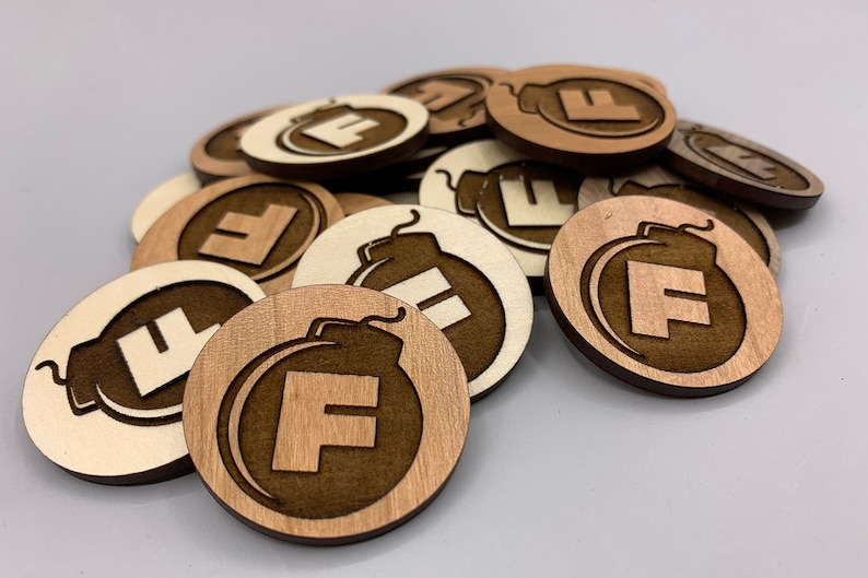 Engraved F-Bomb Coin FCK it, F Bomb, Explicit, My Last Fck, Fck It Coin, Flying Fck, Fck It Token, Wooden Coin image 3