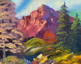 Bob Ross inspiró Happy Little Red Mountain