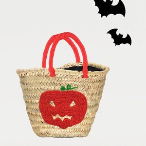 PERSONALIZED BASKET,Halloween bags,customized straw bags,custom beach bag,straw tote,embroidered bags
