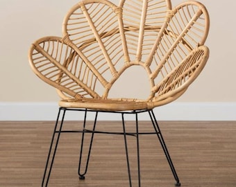 Accentstoel bohorotan – handgemaakte designstoelen met bloemblaadjes