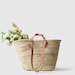 STRAW BAG Handmade with leather, French Market Basket, french market bag, Straw basket, french basket, grocery market bag 