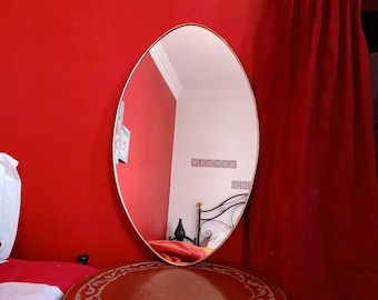 Handmade Brass Moroccan Mirror: Irregular Gold Wall Decor