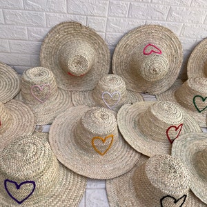 Moroccan straw hats, summer hat, Moroccan sun hat, beach hat, natural hat, straw basket Garden hat