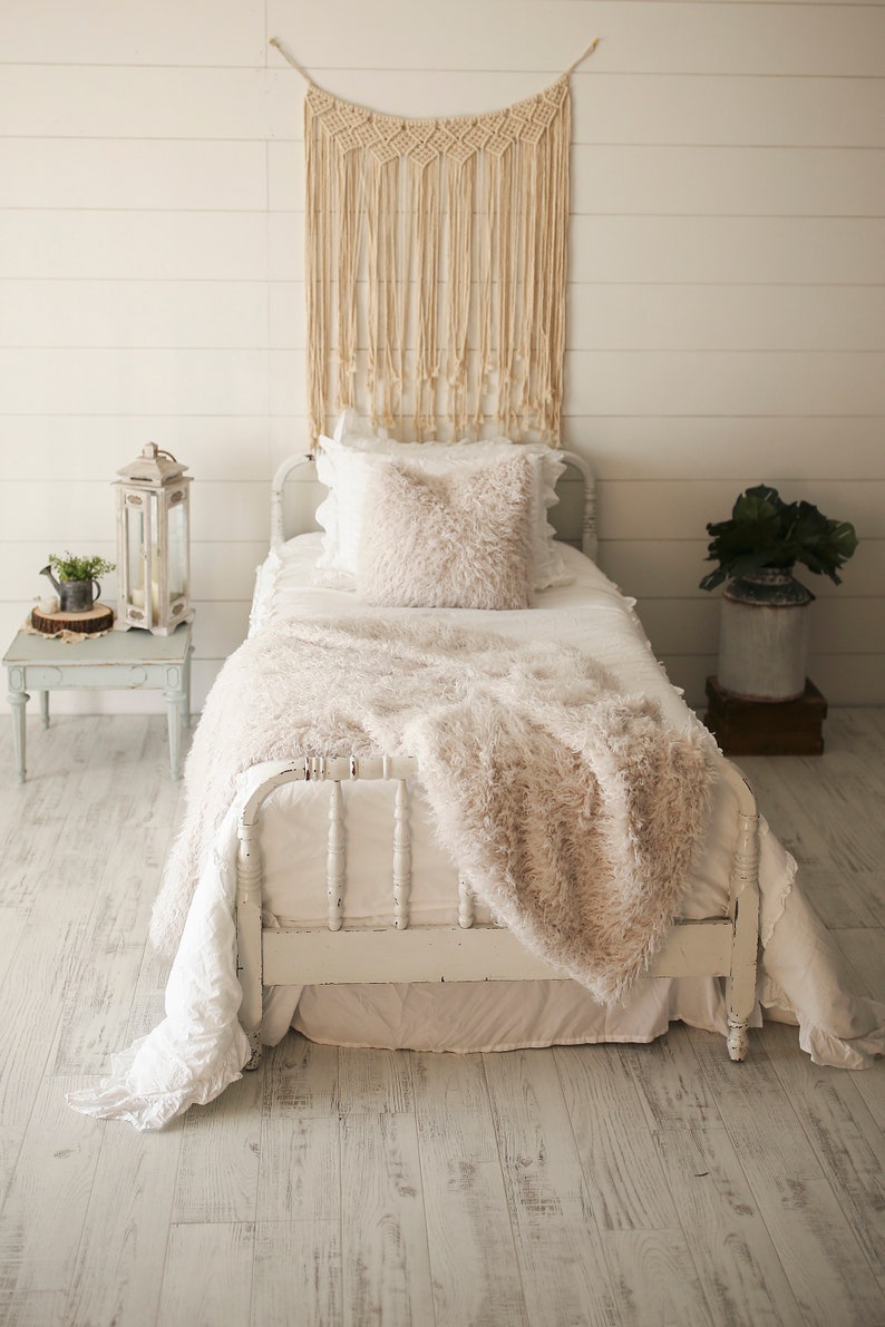 Faux Fur Blanket & Pillow SET Living Room Fur Throw Bedroom Etsy