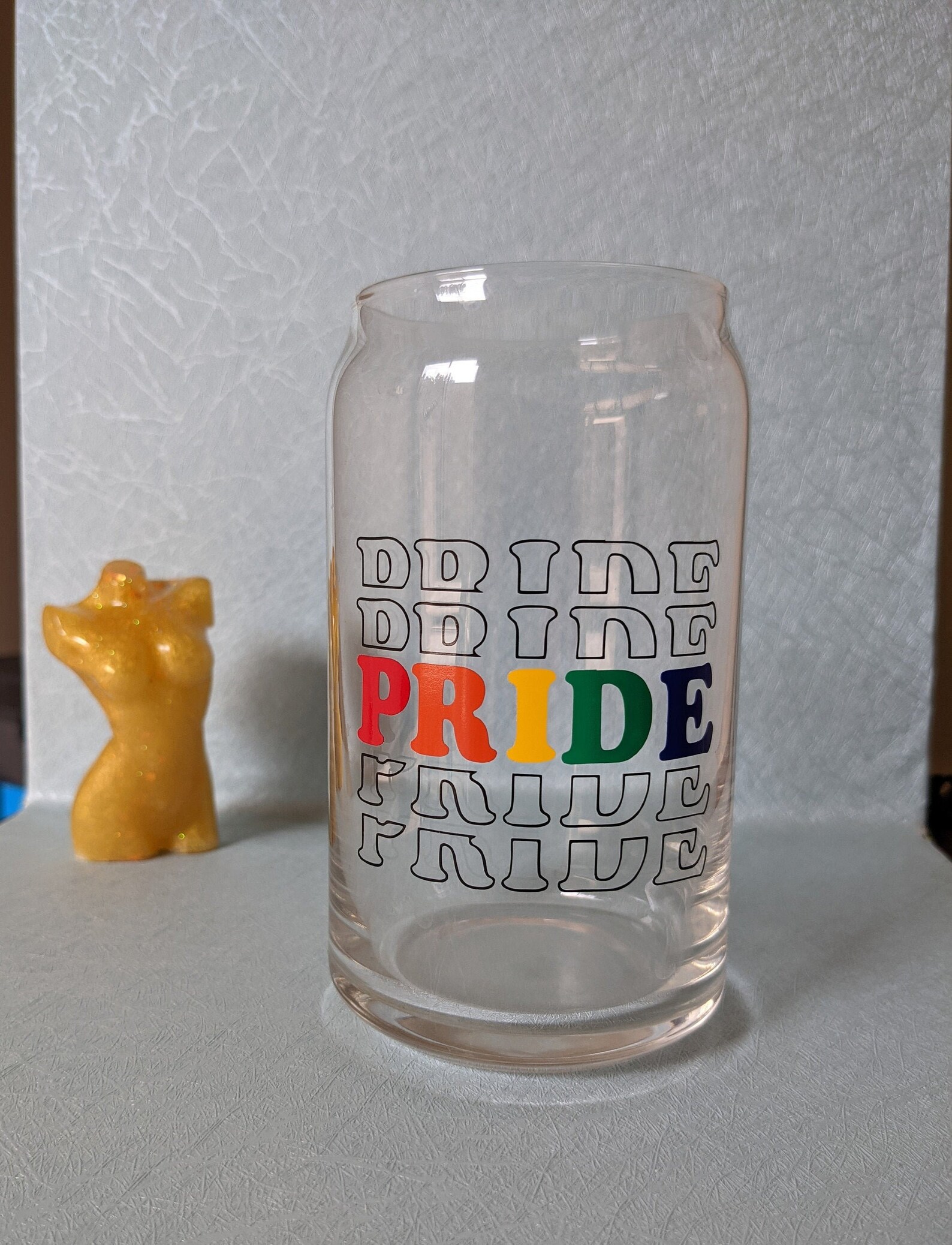PRIDE Rainbow LGBTQIA Beer Can Glass/ Soda Can Glass/ Iced Etsy