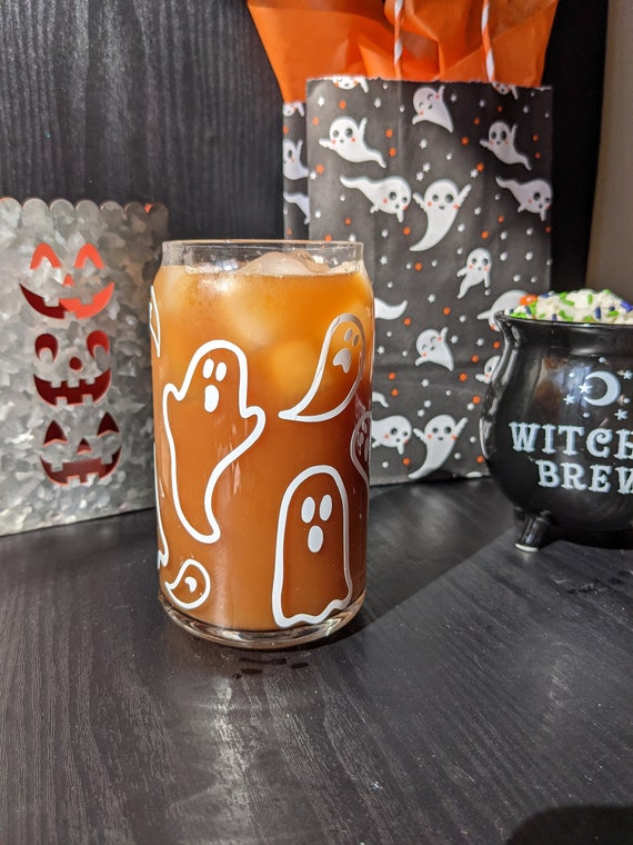 Ghost Glass 16 Oz. // Cute Trendy Glassware // Halloween Lover 