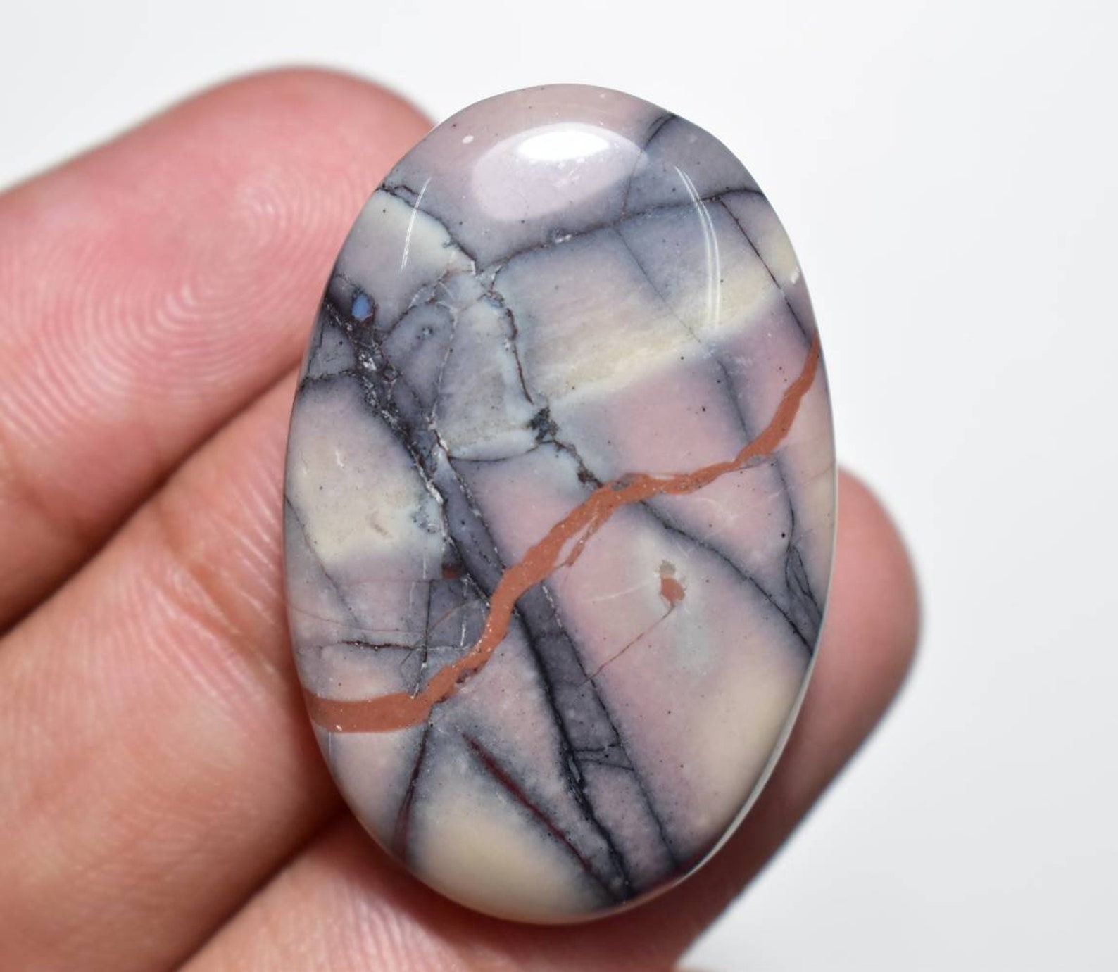 Porcelain Jasper Cabochon Porcelain Jasper Gemstone Etsy