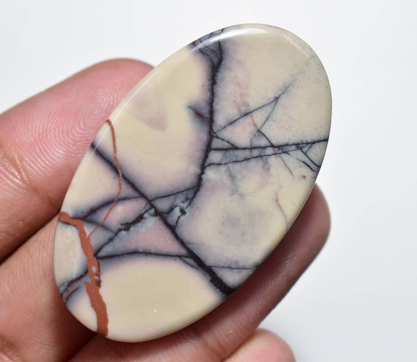 Porcelain Jasper Cabochon Porcelain Jasper Gemstone Etsy