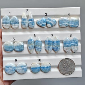 Natural Scheelite Cabochon | Scheelite Gemstones For Jewelry Making | E1626-1650