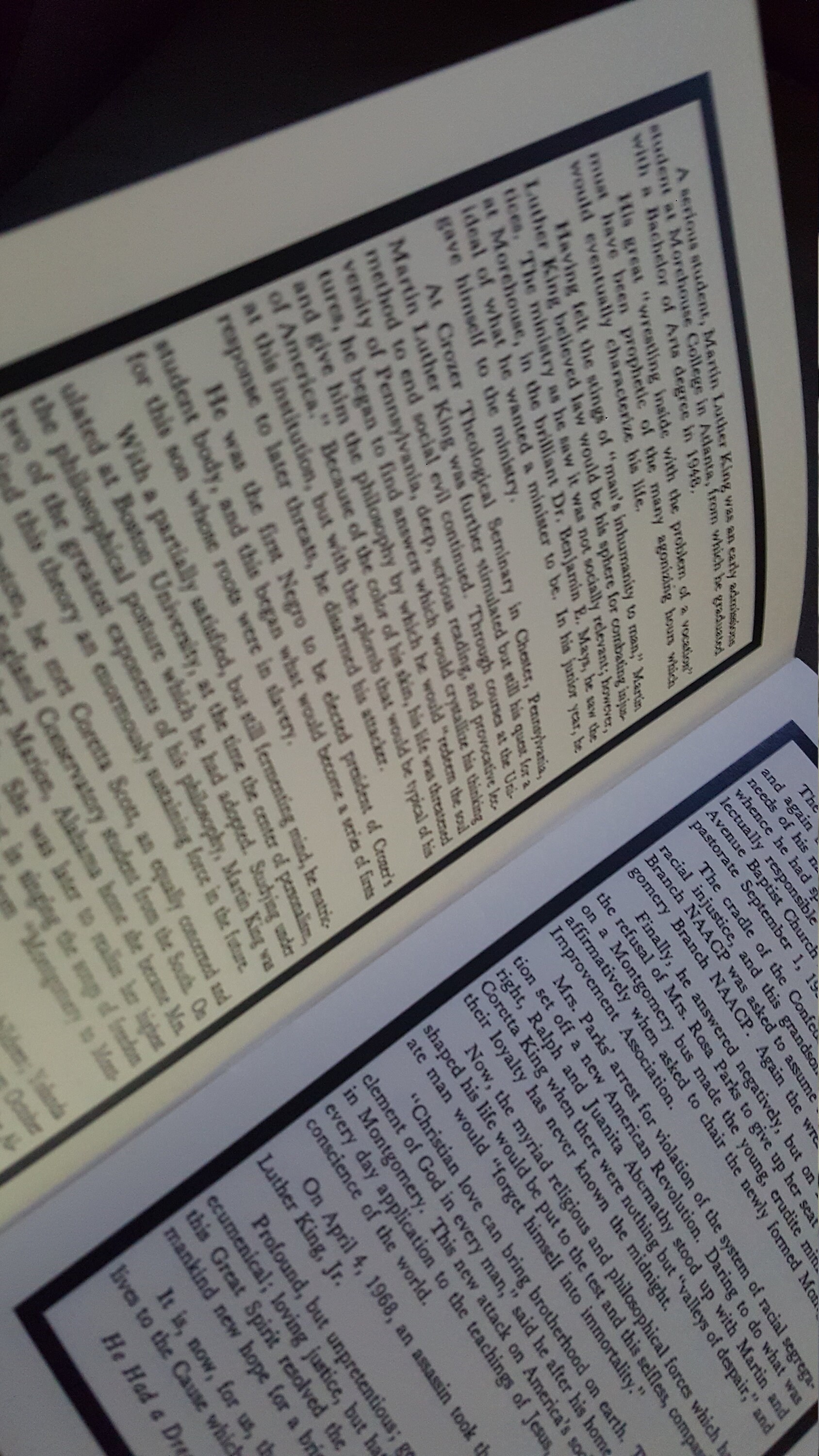 マーティン・ルーサー・キング・ジュニア博士の訃報葬儀プログラム - Etsy 日本, image size:1688x3000