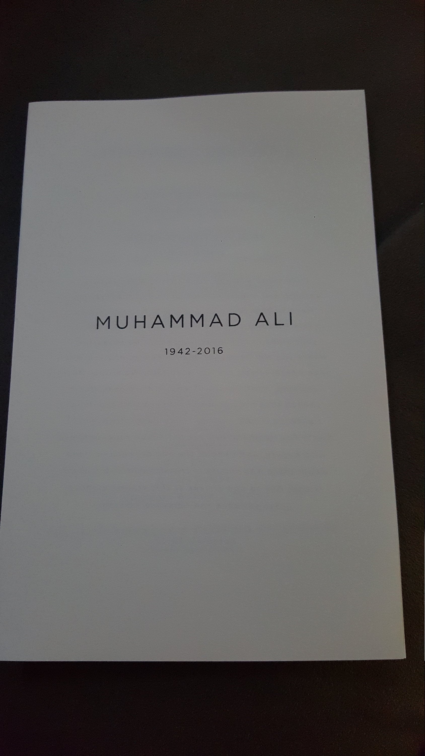 Muhammad Ali Obituary Funeral Celebration of Life Program - Etsy