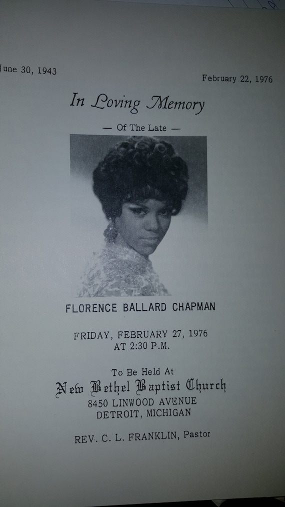 Florence Ballard Funeral