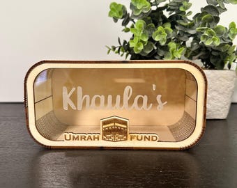 Umrah Fund Box | Personalized Umrah Fund Box | Islamic Gift for Children (Umrah, Hajj, Ramadan)