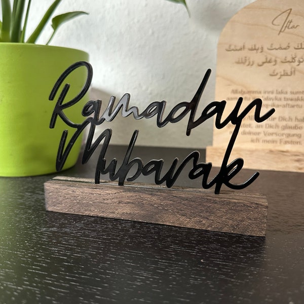 Display Ramadan Muabrak con scritta Decorazione Ramadan Kareem