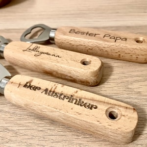 Personalized bottle opener with desired engraving - gift for men women beer drinkers - Christmas gift for men