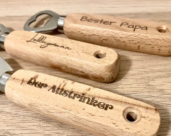 Personalized bottle opener with desired engraving - gift for men women beer drinkers - Christmas gift for men