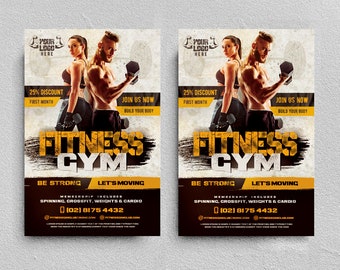 Fitness Flyer Etsy