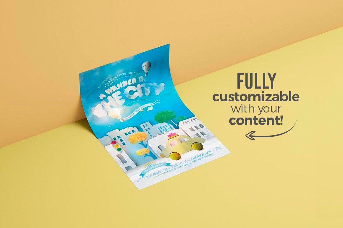 Flyer Template Psd Template Instant Download Invitation Etsy Flyer Template Psd Template Instant Download Invitation Etsy
