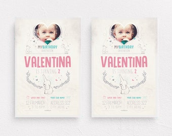 Birthday Invitation, Invitation Party, Editable Invitation, Marketing Flyers, Baby Shower, Flyer Template, Psd Template, Instant Download
