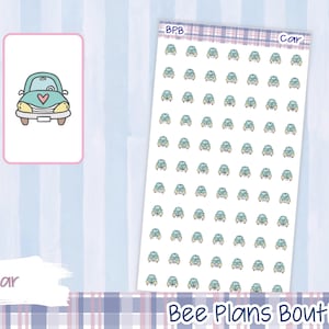 Car Icon Planner Stickers | Premium Planner Stickers | Planner Stickers | Functional Planner Stickers | Icon Planner Stickers