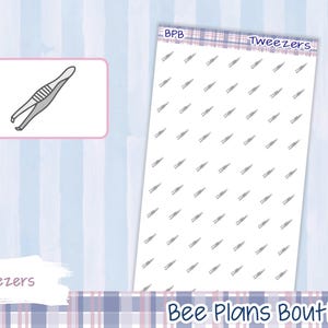 Tweezers Icon Planner Stickers | Premium Planner Stickers | Planner Stickers | Functional Planner Stickers | Icon Planner Stickers