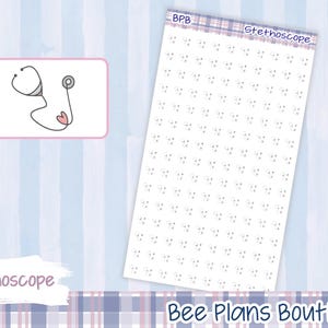 Stethoscope Icon Planner Stickers | Premium Planner Stickers | Planner Stickers | Functional Planner Stickers | Icon Planner Stickers