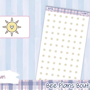 Sun Icon Planner Stickers: Weather Stickers