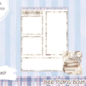 Erin Condren 7x9 Monthly Dashboard (2025-2026) | August Monthly Sticker Kit | Bee Plans Boutique | ECLP | BPB | Kit 251