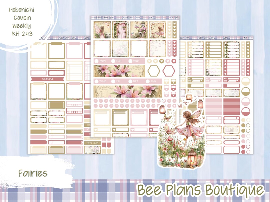Weekly Sticker Kit | Hobonichi Cousins | Planner Stickers ...