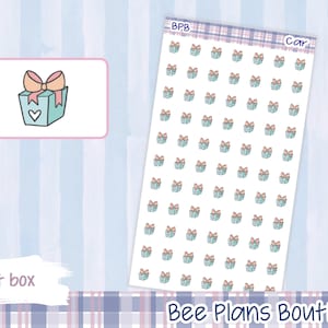 Gift Box Icon Planner Stickers | Premium Planner Stickers | Planner Stickers | Functional Planner Stickers | Icon Planner Stickers