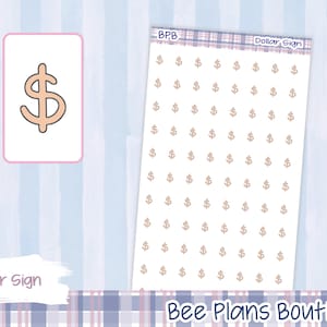Planner Stickers | Dollar Sign | Budget Stickers | Premium Stickers | Planner Stickers | Functional Planner Stickers | Icon Planner Stickers