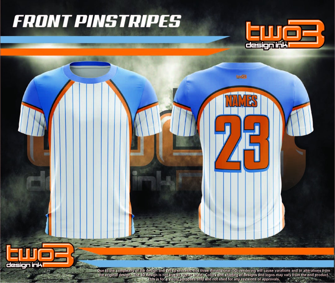 Front Pinstripes Jersey Etsy