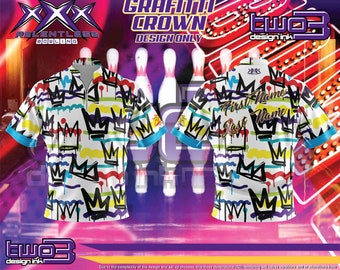 Jersey sublimado completo con corona de graffiti