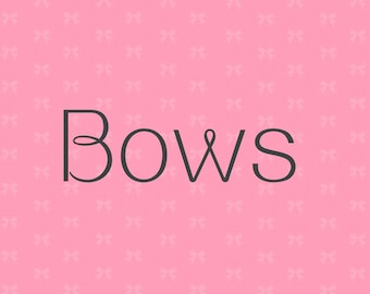Cat Collar Bows (Bows Only)