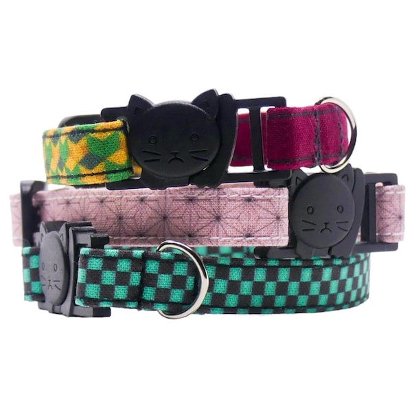 Anime, Cat Collar, Adjustable, Breakaway, Adult & Kitten Sizes