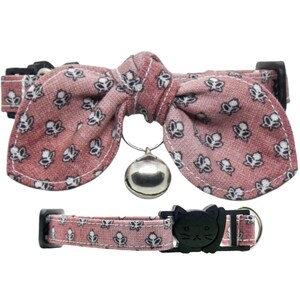 Floral Flowers, Cat Collar, Adjustable, Breakaway, Adult & Kitten Sizes