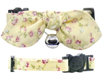 Floral Flowers, Cat Collar, Adjustable, Breakaway, Adult & Kitten Sizes