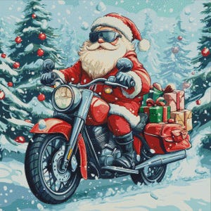 PCP0082 Santa Claus full coverage cross stitch pattern PDF Cross Stitch chart Cross Stitch pattern Instant PDF Download