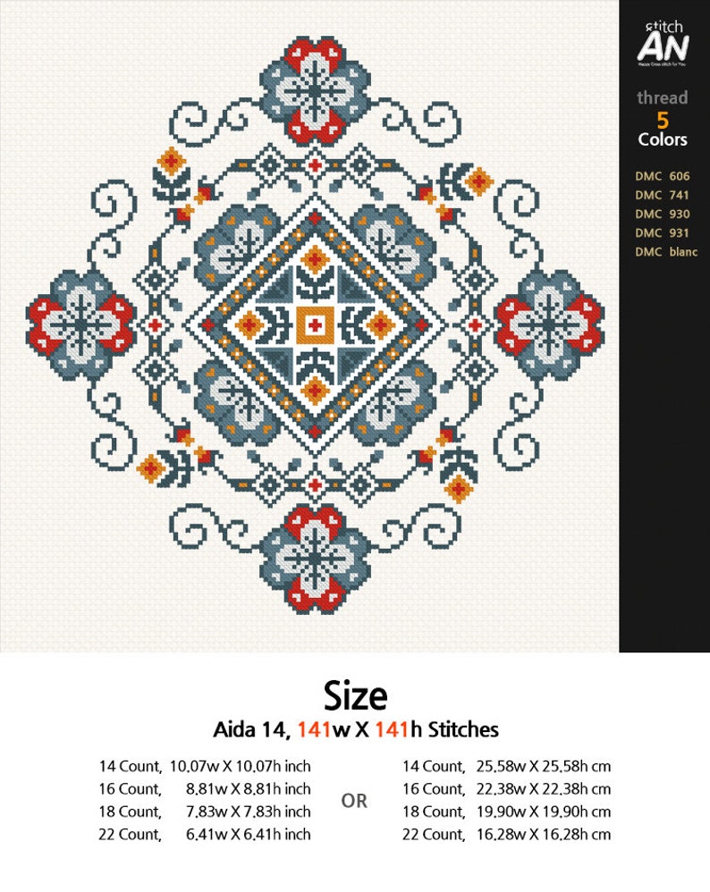 GEOMETRIC Cross Stitch Pattern Pdfcross Stitch Chartcounted | Etsy