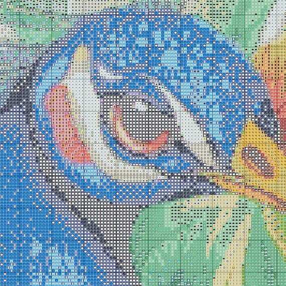 PCP0147 Peacock PDF Full Coverage Cross Stitch Pattern Instant