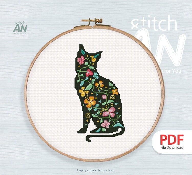 Cross Stitch Patterns Cats/50 Graphic by crossstitchpatterns · Creative  Fabrica