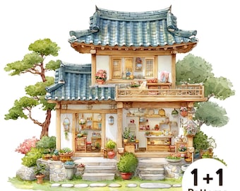 PCP0450 hanok full PDF full coverage cross stitch pattern Instant Download