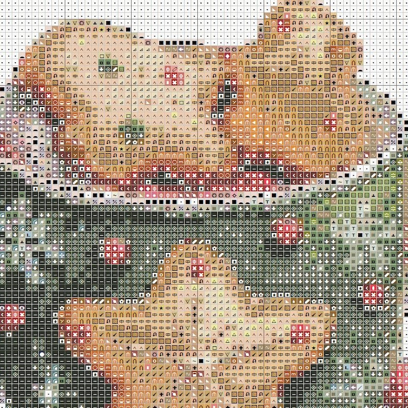 PCP0044_Christmas cookie PDF full coverage cross stitch pattern Instant Download image 4