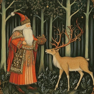 PCP0076 santa and reindeer full coverage cross stitch pattern PDF Cross Stitch chart Cross Stitch pattern Instant PDF Download
